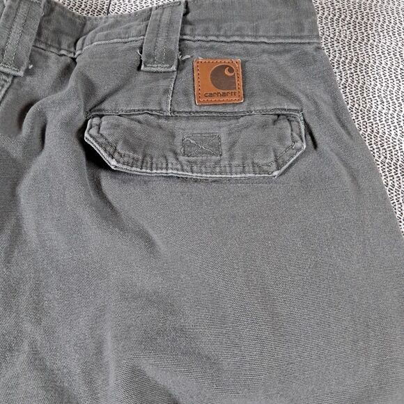 Carhartt Cargo Pants Mens 34x32 GREEN  B182 DMS Dungaree Fit Workwear Utility - Picture 6 of 7